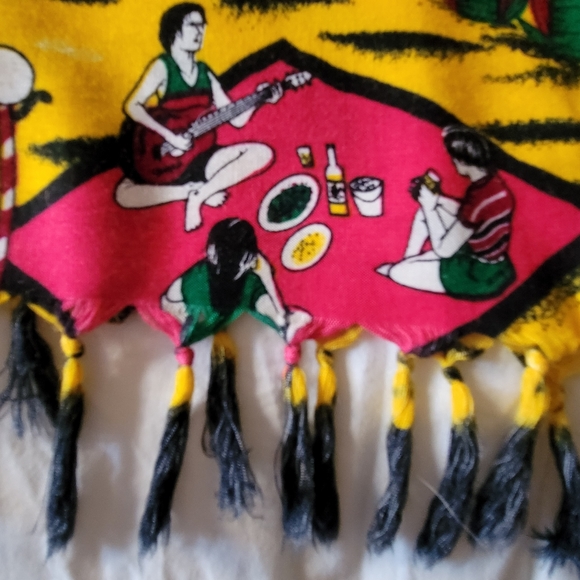 Cocowalk women's size small 100% rayon t-shirt dress with tasseled bottom - Picture 6 of 15